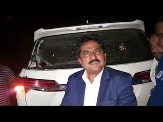 JDS  national secretary car hit by two wheeler bike