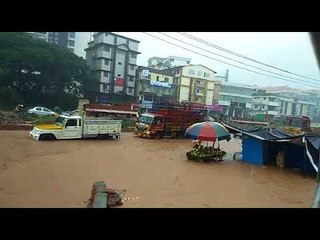 mangalore roads are submerged in water