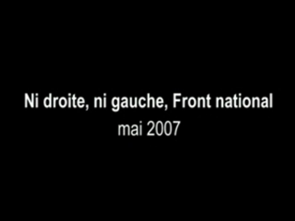 Ni droite ni gauche front national