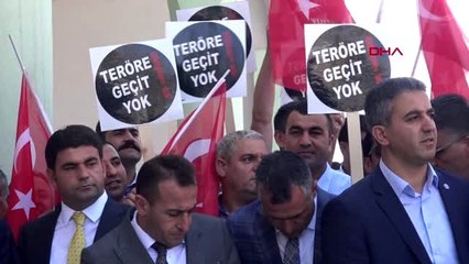 Şırnak'ta 'teröre karşı tek ses, tek yürek' eylemi