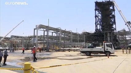 شاهد: كيف أصبحت المنشأتين النفطيتين في أرامكو السعودية بعد هجوم السبت