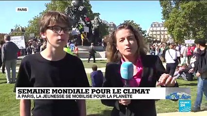 A Paris, la jeunesse est mobilisée pour la planète