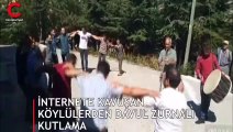 İnternete kavuşan köylülerden davul zurnalı kutlama