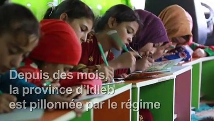 A Idleb, un bus en guise d'école pour les enfants déplacés
