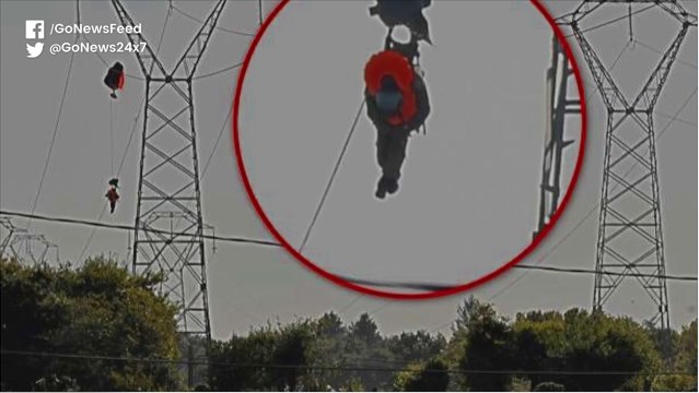 Belgian F-16 Crash: Pilot Hangs To A Power Line
