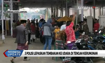 3 Polisi Lepaskan Tembakan ke Udara di Tengah Kerumunan