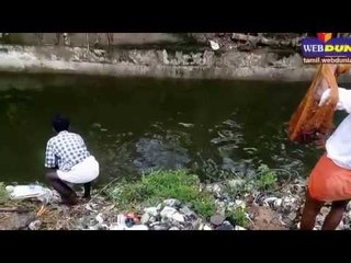 வேளச்சேரி வடிகால் கால்வாயில் வலை போட்டு பிடிக்கப்படும் மீன்கள்   வீடியோ இணைப்பு