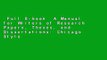 Full E-book  A Manual for Writers of Research Papers, Theses, and Dissertations: Chicago Style