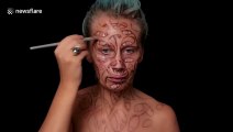 Serbian make-up artist creates eye-popping optical illusion