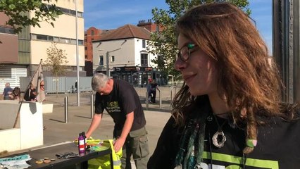 Climate rally in Doncaster town centre