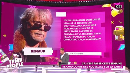 Renaud donne des nouvelles sur sa santé