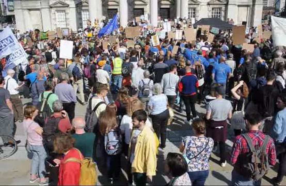 People protested climate change all across Yorkshire
