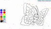 Coloration Papillon - Butterfree Pokémon | Peindre pour les jeunes enfants et dessiner pour les enfants