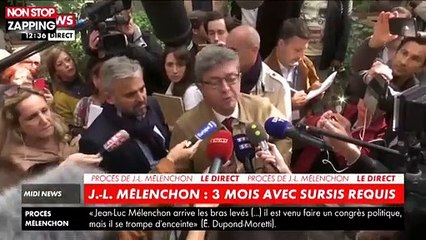 Procès LFI : Jean-Luc Mélenchon réagit à la sortie de l'audience (vidéo)