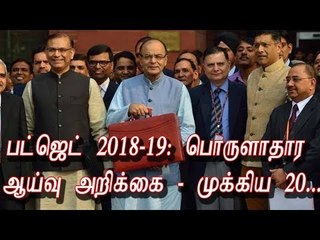 பட்ஜெட் 2018-19: பொருளாதார ஆய்வு அறிக்கை - முக்கிய 20...