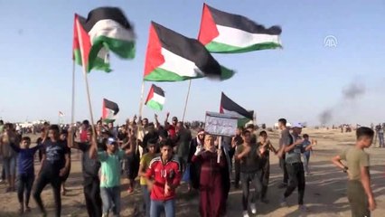 Gazze sınırındaki "Büyük Dönüş Yürüyüşü" gösterileri