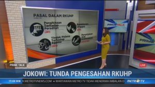 Jokowi: Tunda Pengesahan RKUHP (1)