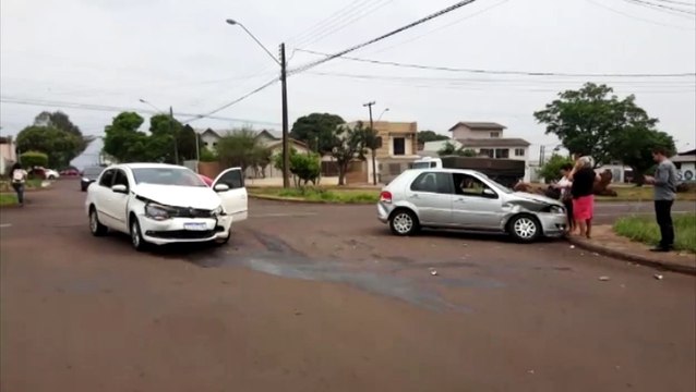 Acidente é registrado no Bairro Coqueiral, em Cascavel