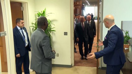Çavuşoğlu, BM 74. Genel Kurul Başkanı Tijjani Muhammad-Bande ile bir araya geldi - NEW YORK