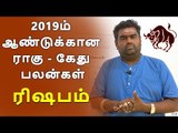 2019ம் ஆண்டுக்கான ராகு - கேது பலன்கள் ரிஷபம்