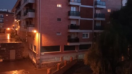 Precipitaciones sobre el Algorta (Bizkaia)