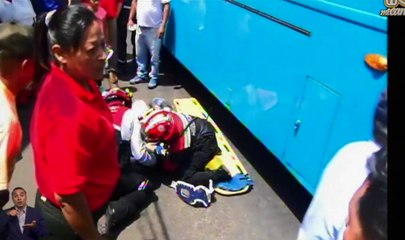 Adulto mayor fue atropellado por un bus
