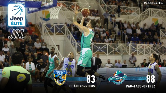 Jeep® ÉLITE : Châlons-Reims vs Pau-Lacq-Orthez (J1)