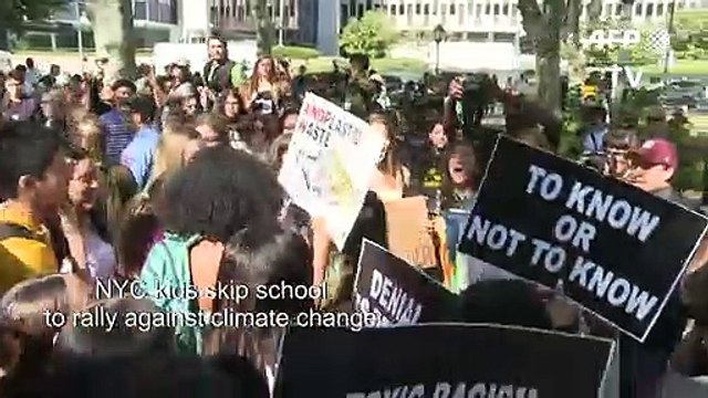 New York students skip school to participate in vast global climate strike