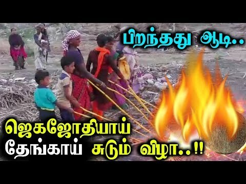 கரூர்: பிறந்தது ஆடி.. ஜெகஜோதியாய் தேங்காய் சுடும் விழா..!! | Karur | Aadi First Day |