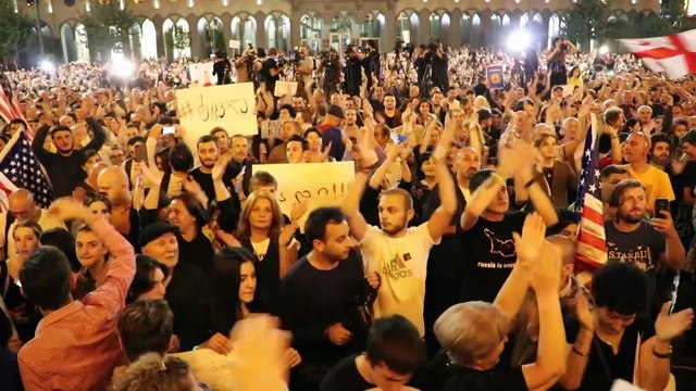 Gürcistan'da Rusya karşıtı protesto - TİFLİS