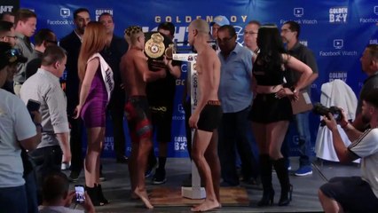 Jojo  Diaz v Jesus Cuadro faceoff