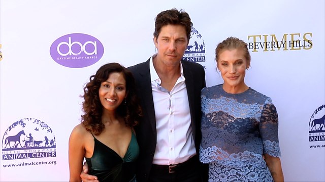 Rekha Sharma, Michael Trucco, Katee Sackhoff 2019 Daytime Beauty Awards Red Carpet