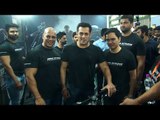 Salman Khan Spotted at the Fitness Challenge held by BeingHuman