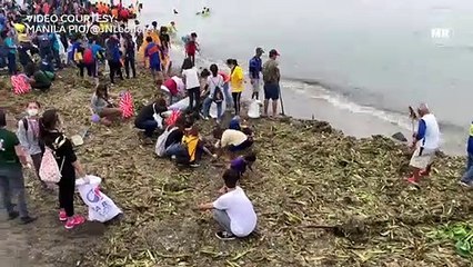 Manileños join massive clean up drive in Baseco beach