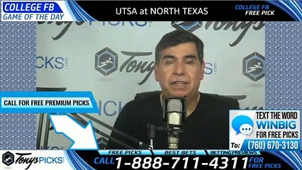 UTSA North Texas College Football Pick 9/21/2019