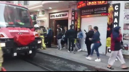 İstanbul-eminönü'nde otelde yangın