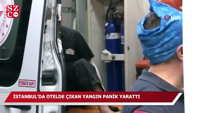 İstanbul’da otelde çıkan yangın panik yarattı