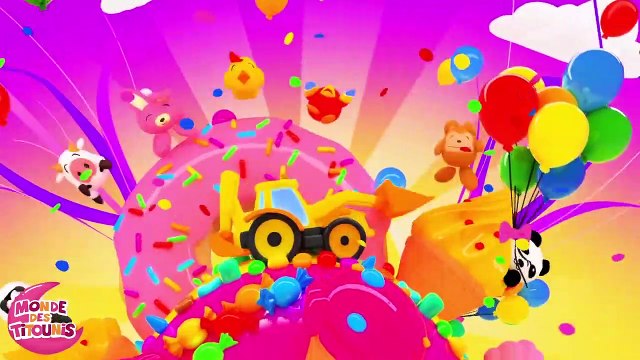 Apprendre les COULEURS avec tous les véhicules - Voiture, Bus, Avion, Police, Pompier, Fusée...