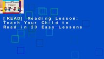 [READ] Reading Lesson: Teach Your Child to Read in 20 Easy Lessons