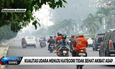 Kualitas Udara di Pontianak Menuju Kategori Tidak Sehat Akibat Asap