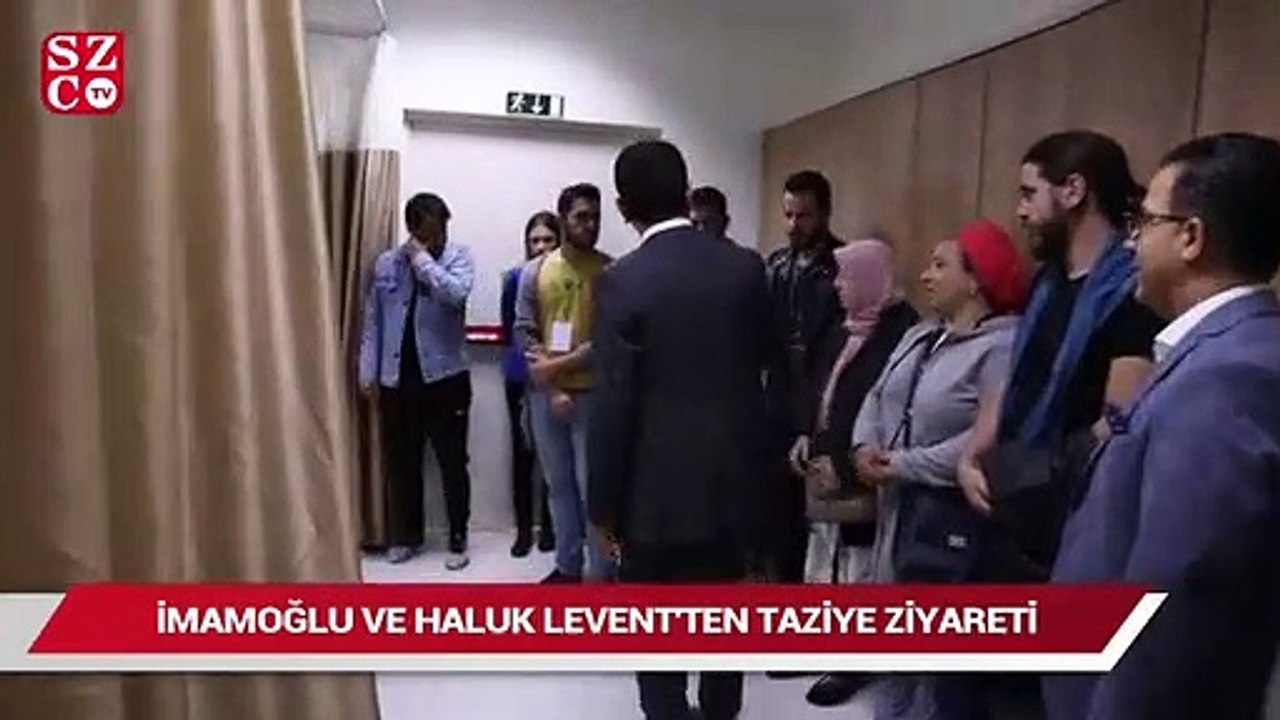 Ekrem İmamoğlu ve Haluk Levent’ten Neslican’ın ailesine taziye ziyareti
