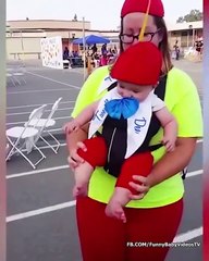 Funniest Baby Wearing Funny Things - Funny Baby Fails Video