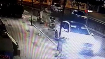 Çalıntı otomobille hırsızlık kamerada