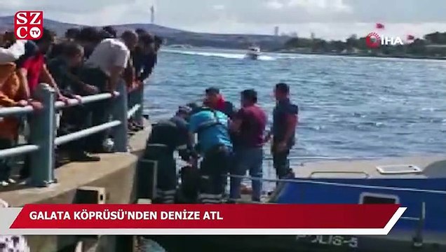 Galata Köprüsü'nde intihar girişimi