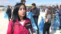 Dünya Temizlik Günü'nde çocuk-yaşlı çöp topladı