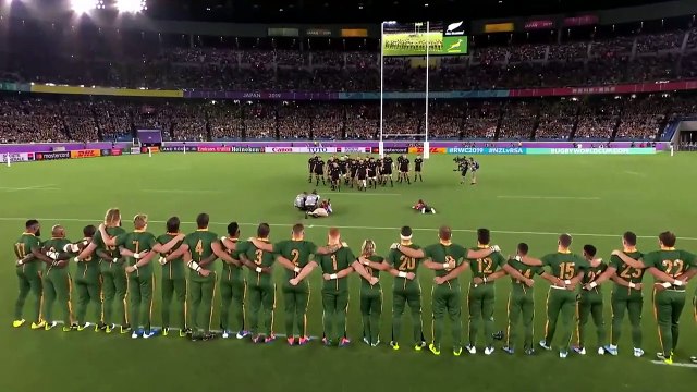 New Zealand's first Haka at Rugby World Cup 2019