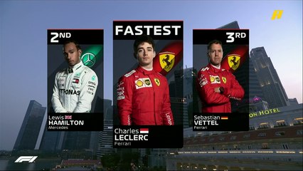 فيراري تفاجىء الجميع وتتصدر ختام التجارب الثالثة في سنغافورة