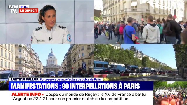 Selon la porte-parole de la préfecture de police de Paris, la stratégie des forces de l'ordre porte ses fruits