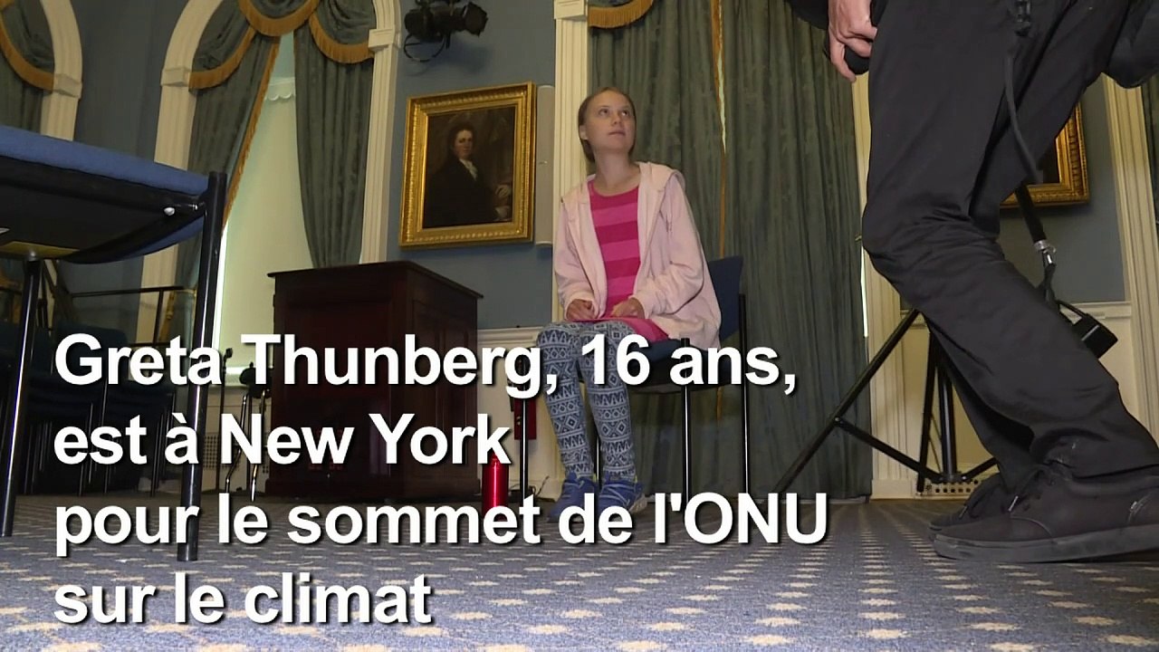 Greta Thunberg à l'AFP: les dirigeants politiques "doivent prendre leurs responsabilités"