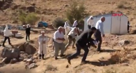 Şükür duasına arılar saldırdı